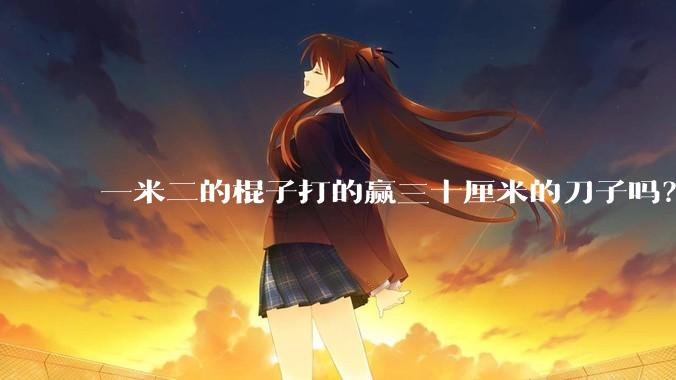 一米二的棍子打的赢三十厘米的刀子吗？